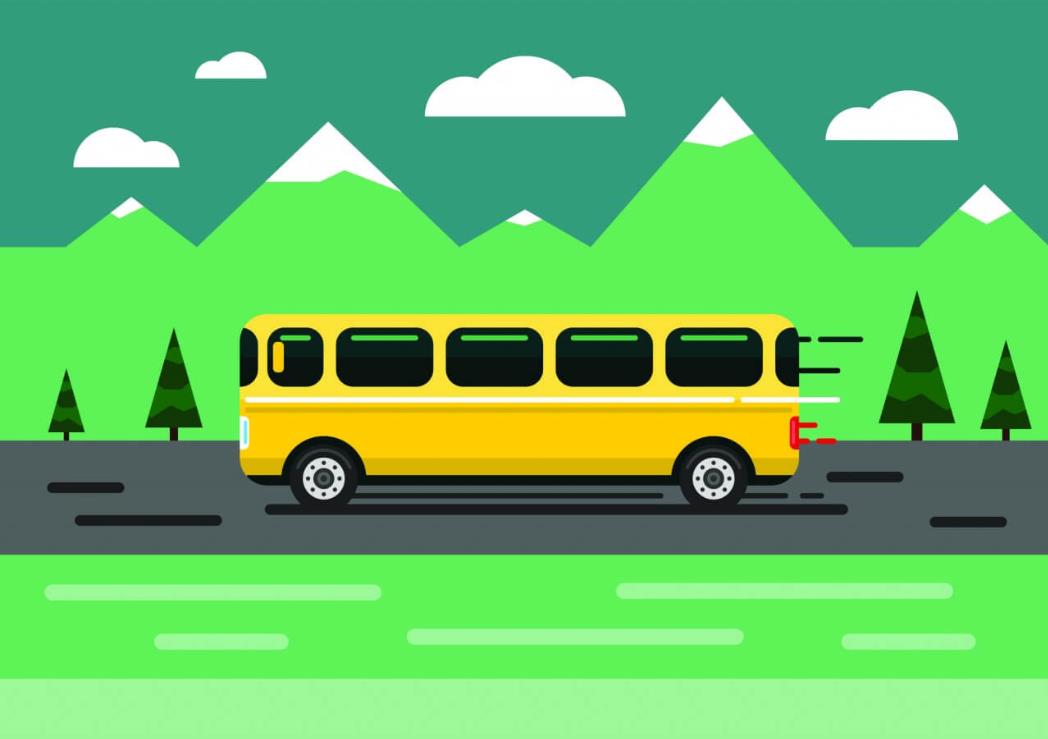 公交车卡通位置图片